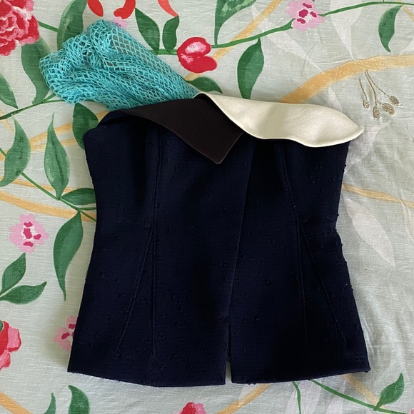 Tory Burch Removable-Sleeve Wool Bustier - Picture 2 of 9